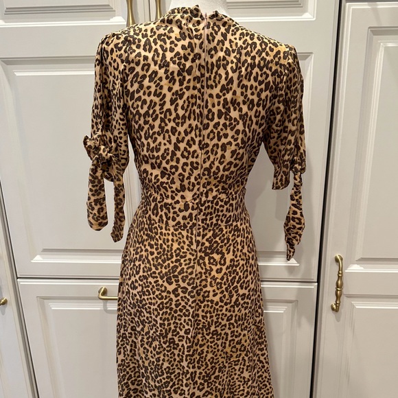 Rare Anthropologie Faithful the Brand Cheetah Billie Dress - Picture 6 of 11